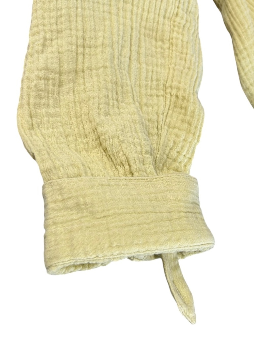 Magaschoni Cotton Gauze Shirt Dress Long Sleeves Organic Cotton Size Large - Picture 11 of 11
